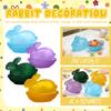Glass Rabbits Candy Dish With Lid, Candy Bowl With Lid, Funny Candy Jars, Muti-Color Tabletop Dessert Plate Snacks Bowl Egg Tray