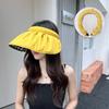 Summer Travel Empty Top Hat Face Covering Versatile Sun Hat Beach Shell Hat