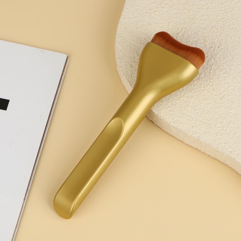 Kontürleme Bronzlaştırma Likit Fondöten Krem Allık İçin Dil Şekilli Makyaj Fırçaları Yumuşak Kıllı Çok Amaçlı Makyaj Aleti Günlük Kullanım İçin