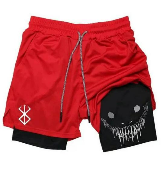 UrbanEdge Heren Hoogelastische Sneldrogende Zomer Sportshorts voor Hardlopen, Basketbal en Buitentraining. L
