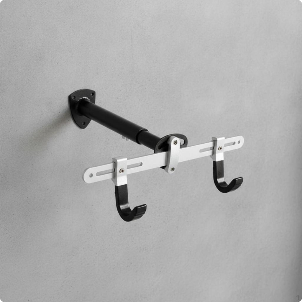 Horizontal Bike Wall Mount Adjustable Easy to Install for Garage