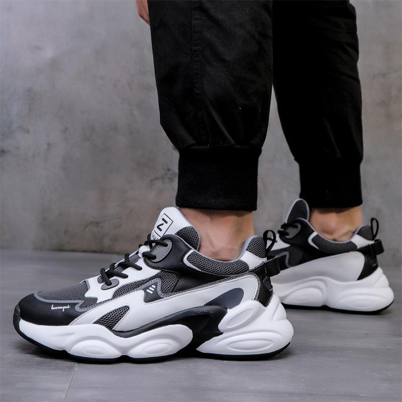 Leather Daddy Shoes Men's Shoes Summer Breathable Running Shoes  New Trend Men's Casual Sports Mesh Shoes