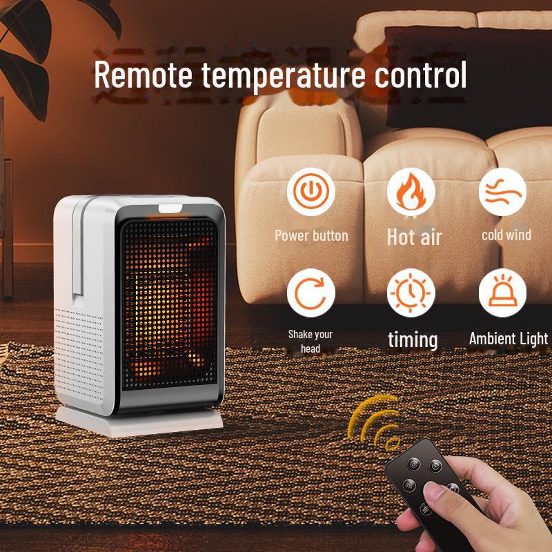 Portable Dual-Purpose Desktop Heater with PTC Fast Heating and Oscillation