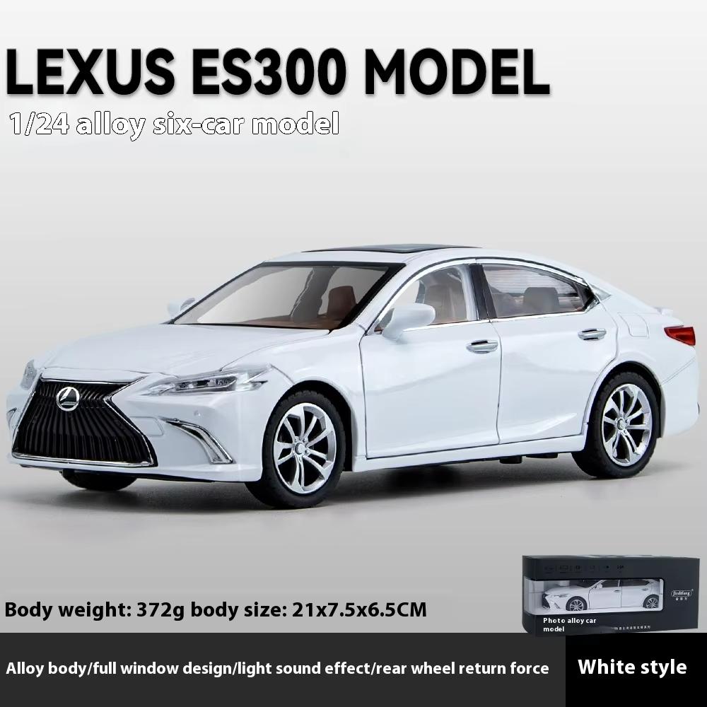 

Новый 1:24 Lexus ES300 большой люксовый представительский седан литой металлический автомобиль модель со звуком и светом серия Pull Back подарок на день рождения белый