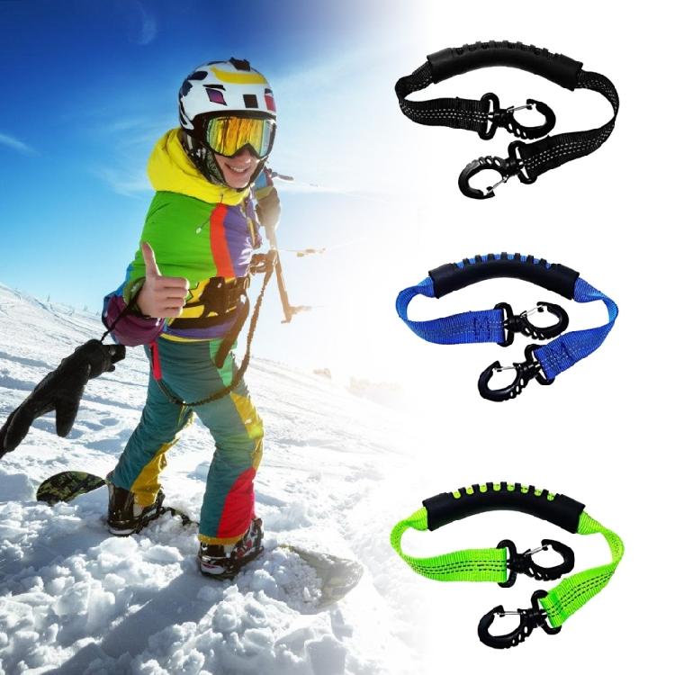 Reflektierender Rollschuhschuhriemen mit Antirutschpolster und Haken Tragbare leichte Skischuh-Träger Schulterleine
