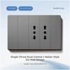 118-Typ Graue Italienische Wandsteckdose Italienischer Stil Italienischer Standard Wand 16A Steckdose Schalterpanel