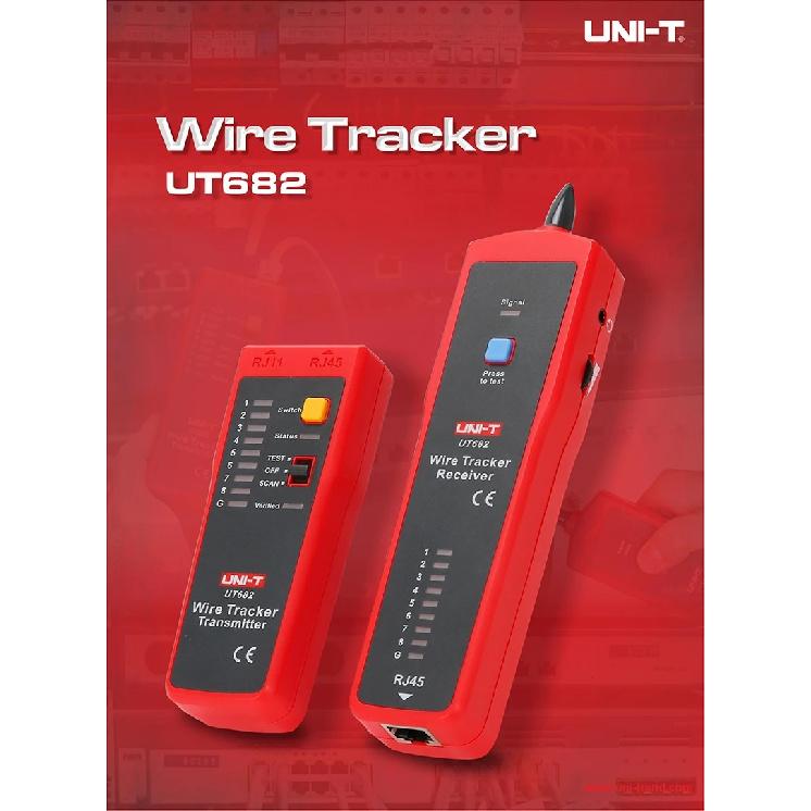 UNI-T UT682 UT682D Network Wire Tester Tracker RJ11 RJ45 Wire Line Finder Handheld Cable Testing Tool For Network Maintenanc