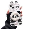 The Plush Panda Lapping Rope Is Suitable for Apple 16PRO Phone Cases In Autumn and Winter. 15 Invisible Double Stand 14 Silicone Anti-drop XR