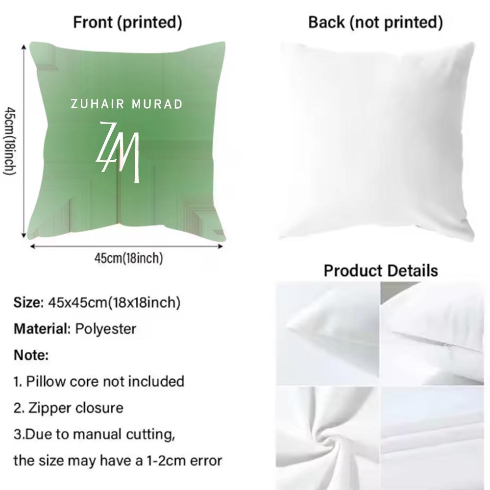 Zuhair Murad Cushion Cover Reversible Plush Pillow Cover – For car, sofa, bedroom, perfect as a gift.