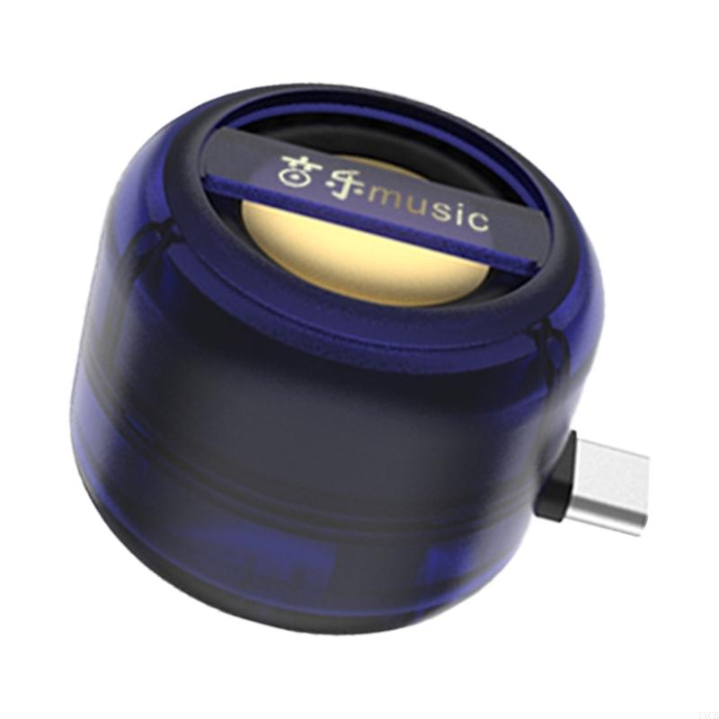 1XCB Portable Mini Speaker Universal Type C Mobile Phones Sound Box Plug in Smartphones Loudspeaker Sound Amplifier Subwoofer
