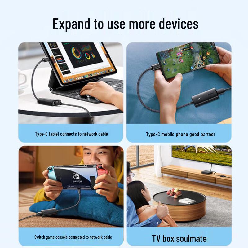 UGREEN USB/Type-C to RJ45 Ethernet Network Adapter (CN version)