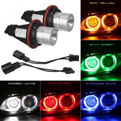 2 Stück LED Angel Eyes Marker Auto Lichter Lampen passend für E39 E53 E60 E61 E63 E64 E65 E66 E87 525i 530i xi 545i M5