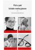 Printed Anti-Blue Light High-Definition Unisex Chinese Style Square Frame Reading Glasses