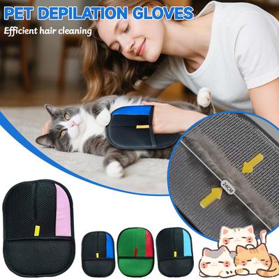 Double Sided Grooming Glove, Grooming Glove For Pet, Pet Grooming Gloves, Versatile Grooming Gloves, Pet Brush Glove For Dogs And Cats