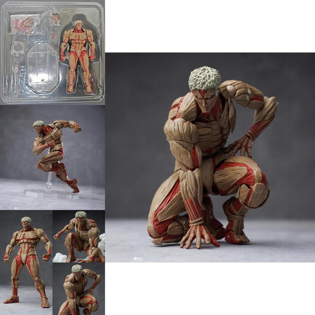 Attack On Titan Der gepanzerte Titan PVC Modell Ornament mit beweglichen Gelenken für Sammler