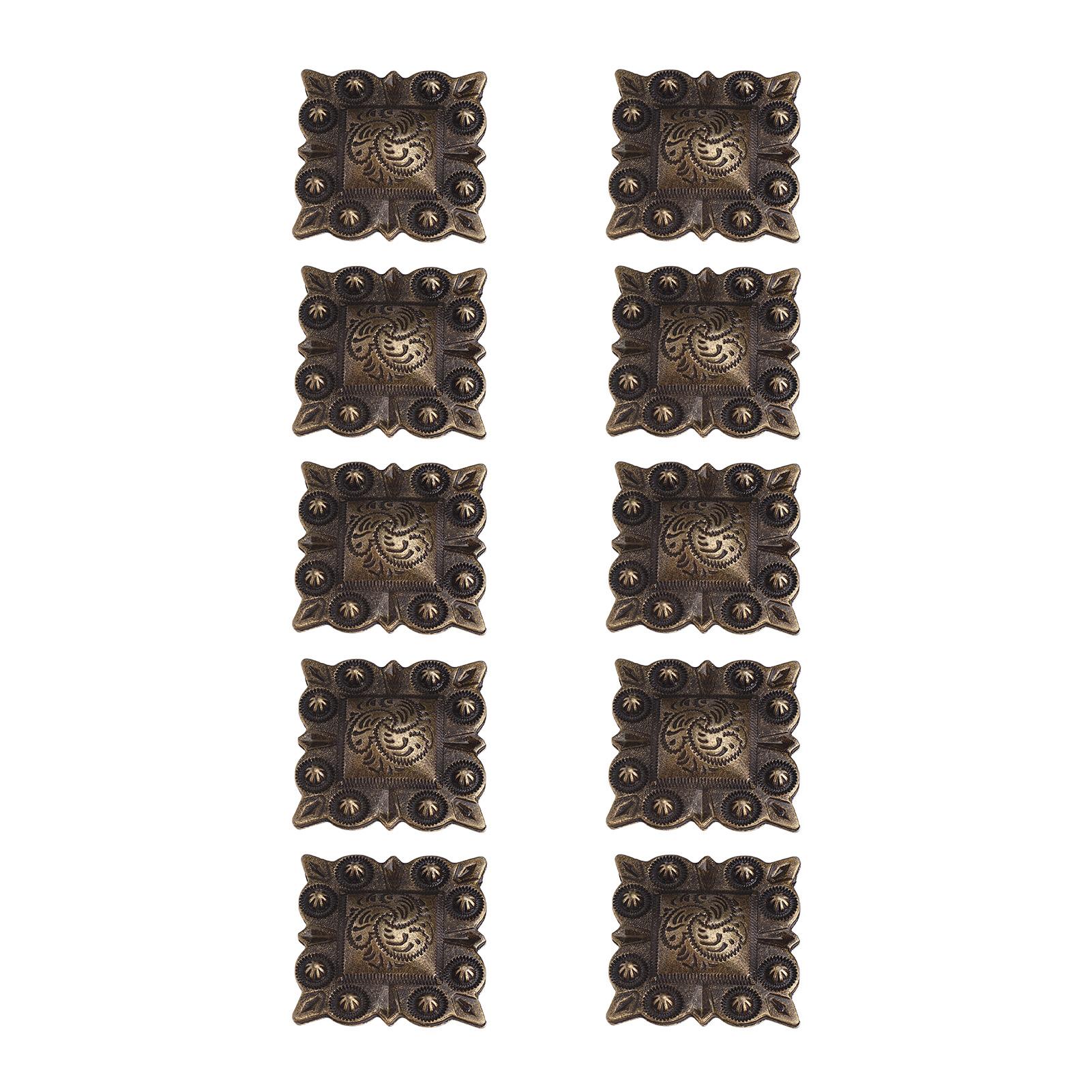 

10 комплектов кожаных заклепок 31 мм с квадратной шляпкой и винтом PH 7 мм, многофункциональные декоративные кожаные заклепки для