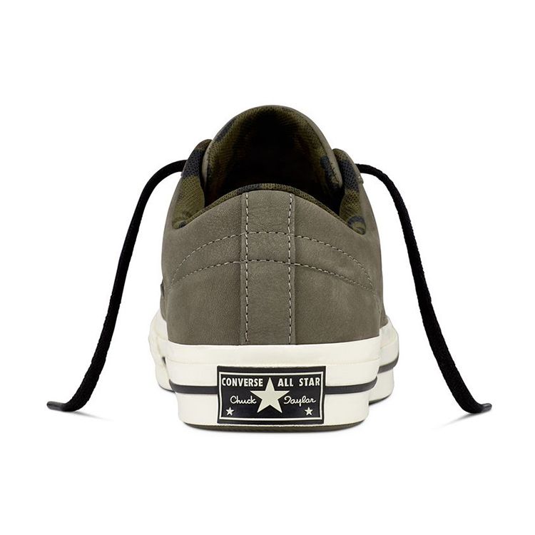 Converse One Star Fashion Casual Leather Low Top Canvas Shoes Camouflage Print Unisex Sneakers 159581C