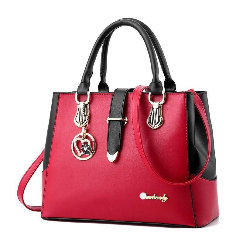 Modische und vielseitige Damen-Eimertasche Stilvolle und trendige Handtasche mit Farbblock-Design