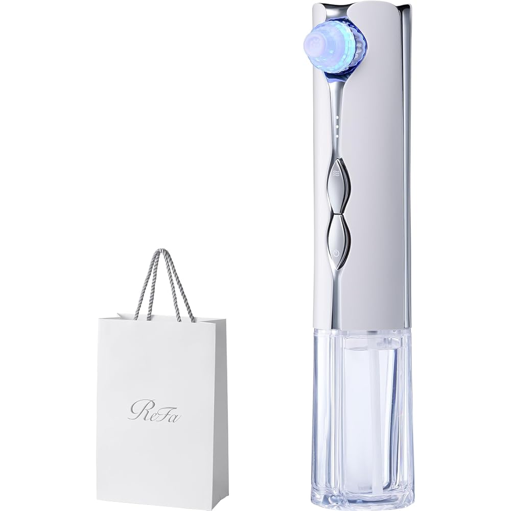 ReFa HYDRA CLEAR Facial Cleansing Device with Shopper Bag, Portable, Waterproof, Rechargeable