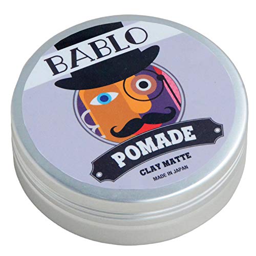 BABLO POMADE Clay Matte Pomade Hair Wax Styling Product for Men, Water-Based Hair Grease, Made in Japan