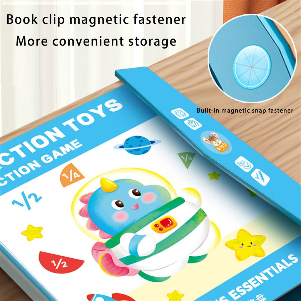 Magnetic Fraction Tiles & Fraction Circles Learning Puzzle Game Set for Preschool Math Manipulatives Educational Tool