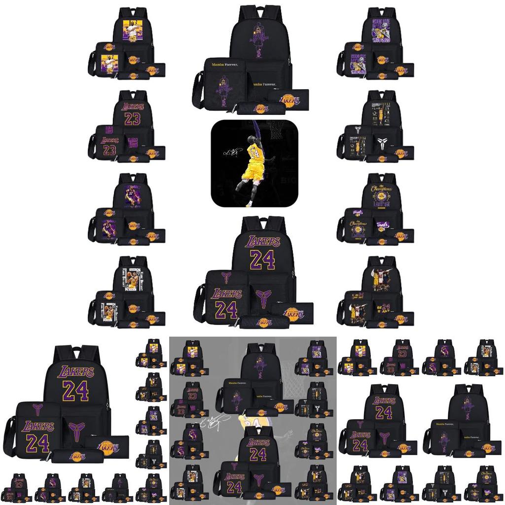 Sac à dos style dessin animé NBA pour adolescents Grande taille Capacité 20L
