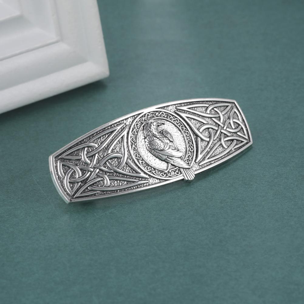 Teamer Vintage Barrette Celtics Knot Hair Clip for Women Viking Tree of Life Nordic Hairpins Wicca Jewelry Hair Accessories Gift