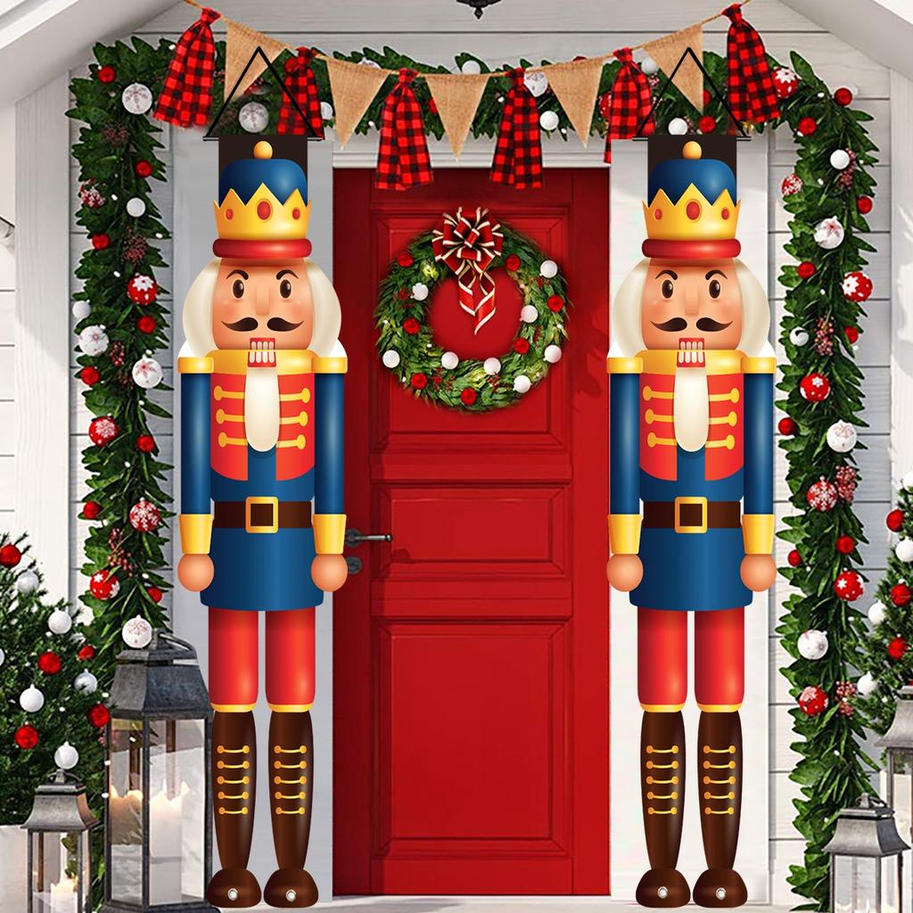 Christmas Snowman Door Curtain Banner Merry Christmas Decorations For Home 2025 Navidad Kerst Natal Noel Xmas Decor New Year