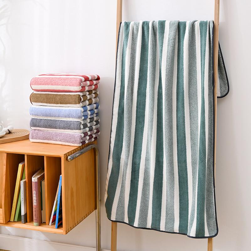 Bath Towel Wrap Coral Fleece Thick Large Absorbent Home Use For Face And Body