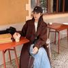 Windbreaker Coat for Women Spring and Autumn New Style Belted Waist British Style Long Coat