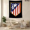 Club Atltico De Madrid Crest Threepiece Set 1 Duvet Cover 2 Pillowcase Without Core Bedding Set Soft And Comfortable