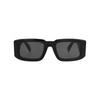Philipp Plein Quadratischer Rahmen Acetat Sonnenbrille Schwarz Schwarz Rauch