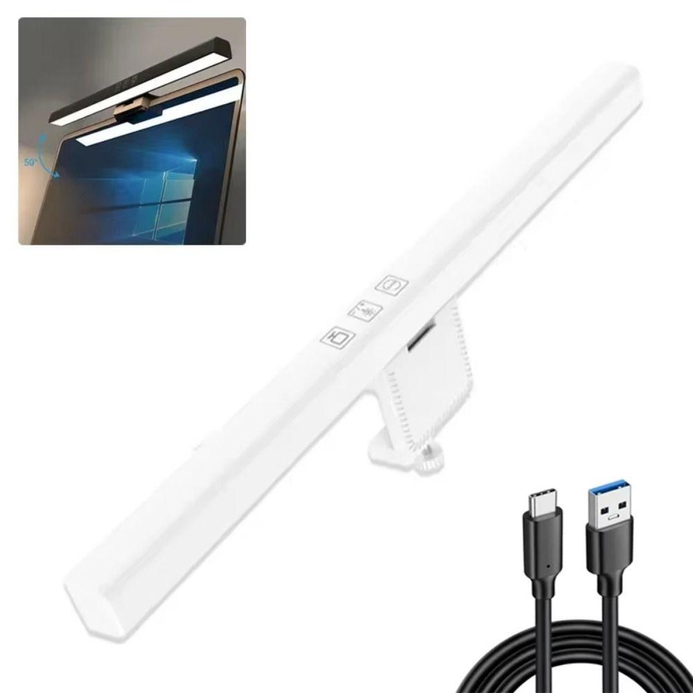 Stepless Dimming Screen Hanging Light USB Powered Laptop Clip Light LED PC Screen Lamp  Office