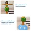 Solar Powered Hawaii Girl Dancing Toys Shaking Bobble Head Hawaii Swinging Animated Girl Doll Car Dashboard Decoration