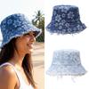 Decorative Flower Fisherman Hat Breathable Floppy Sun Hat Distressed Fisherman Hat For Women Teens Girl Daily Wear