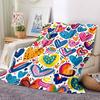 1pc Colorful Hearts Blanket Warm, Cozy, And Soft, Suitable for Sofas, Beds, Cars, And Office Use.Perfect for Camping And Travel, Making It a Great Gif