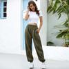 Women Casual Loose Elastic Waist Sports Pants Solid Color Sweatpants Baggy Ankle-Length Pants