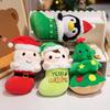 Christmas Plush Doll Cartoon Penguin Xmas Tree Santa Claus Elf Ornaments Kids Favors Gifts Merry Christmas Decors Happy New Year