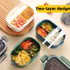 Söt Lunchlåda För Barn Fack Mikrovågsugn Bento Lunchlåda Barn Barn Skola Utomhuscamping Picknick Matbehållare Bärbar