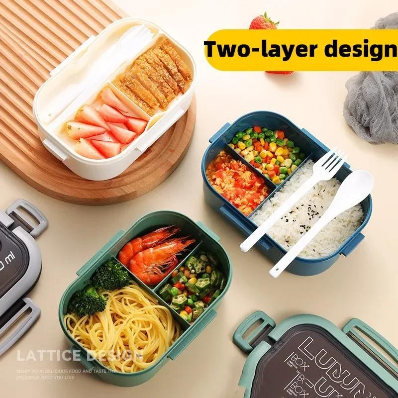 Söt Lunchlåda För Barn Fack Mikrovågsugn Bento Lunchlåda Barn Barn Skola Utomhuscamping Picknick Matbehållare Bärbar