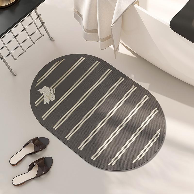 Ins Luft Badezimmertür Wasseraufnahme Rutschfeste Fußpolster Badezimmer Schnelltrocknend Verschleißfeste Fußpolster Unregelmäßige Kieselgur Bodenpolster