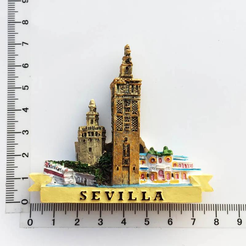 Spain Tourist Souvenris Fridge Magnets Toledo Barcelona the Sagrada Família Valencia Fridge Stickers Home Decor Birthday Gifts