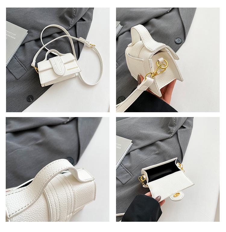 Trendy Solid Color Women's Flap Handbag 2025 – Versatile Small Square PU Commute Bag