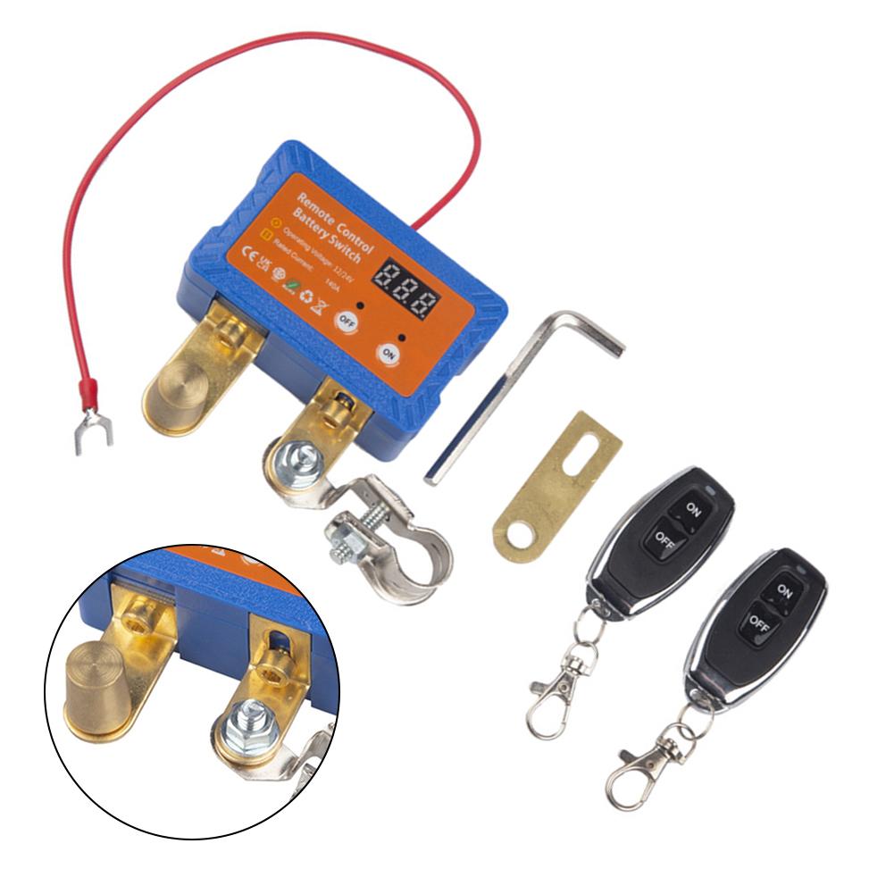Remote Battery Disconnect Switch 12V 24V 140A Automatic Power Shut Off for RV Car Truck ATV Marine Direct Replacement