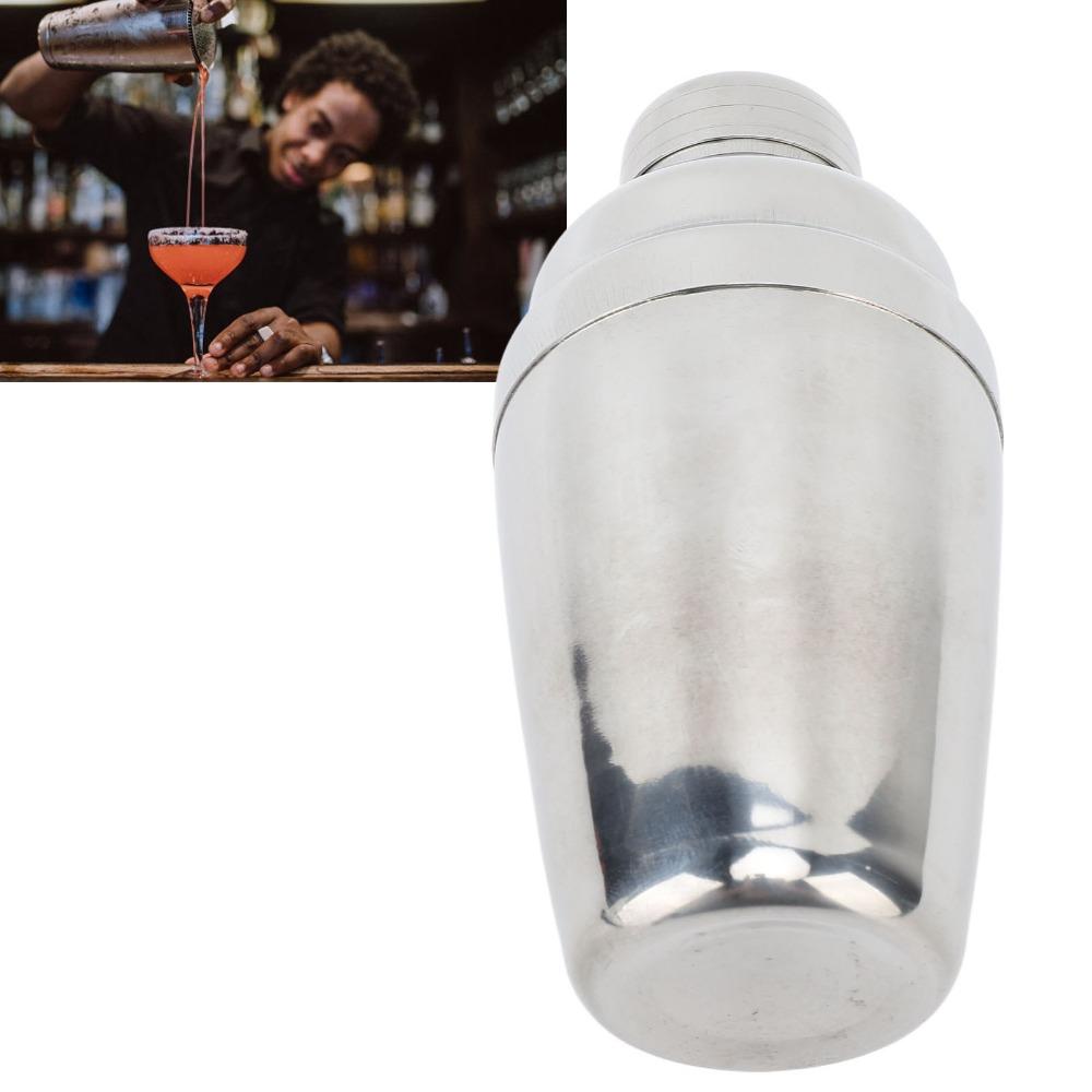 Stainless Steel Cocktail Shaker Built-In Strainer Professional Bar Shaker Restaurant