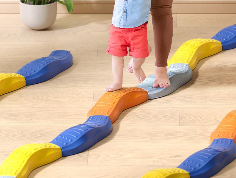 Rainbow Balance Bridge: Sensory Integration Toy for Toddlers