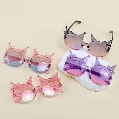 Children'S Transparent And Cute Sunscreen Sunshade Glasses New Style Fashionable Male And Female Baby Bow Sunglasses