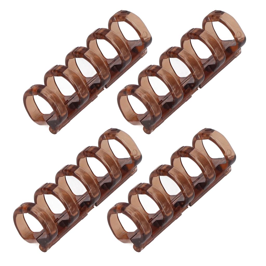 20Pcs Binding Rings Segmented Design Hold 60 Sheets 11mm Binding Thickness Office SuppliesAmber