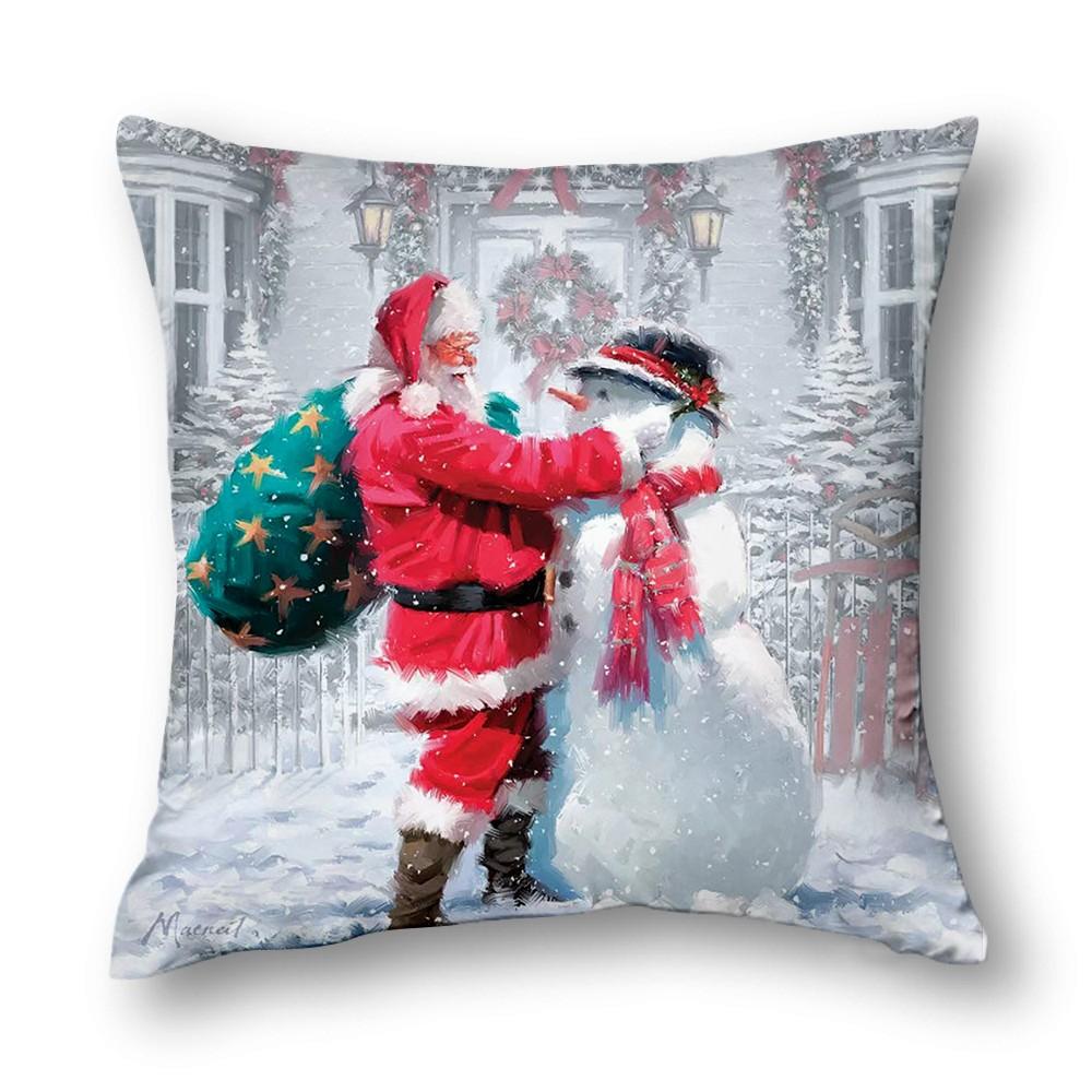 Christmas Decor Cushion Cover Sofa Decor Cushion Cover Bed Decor Pillow Cover Home Decor 40X40 45X45 50X50 60X60Cm