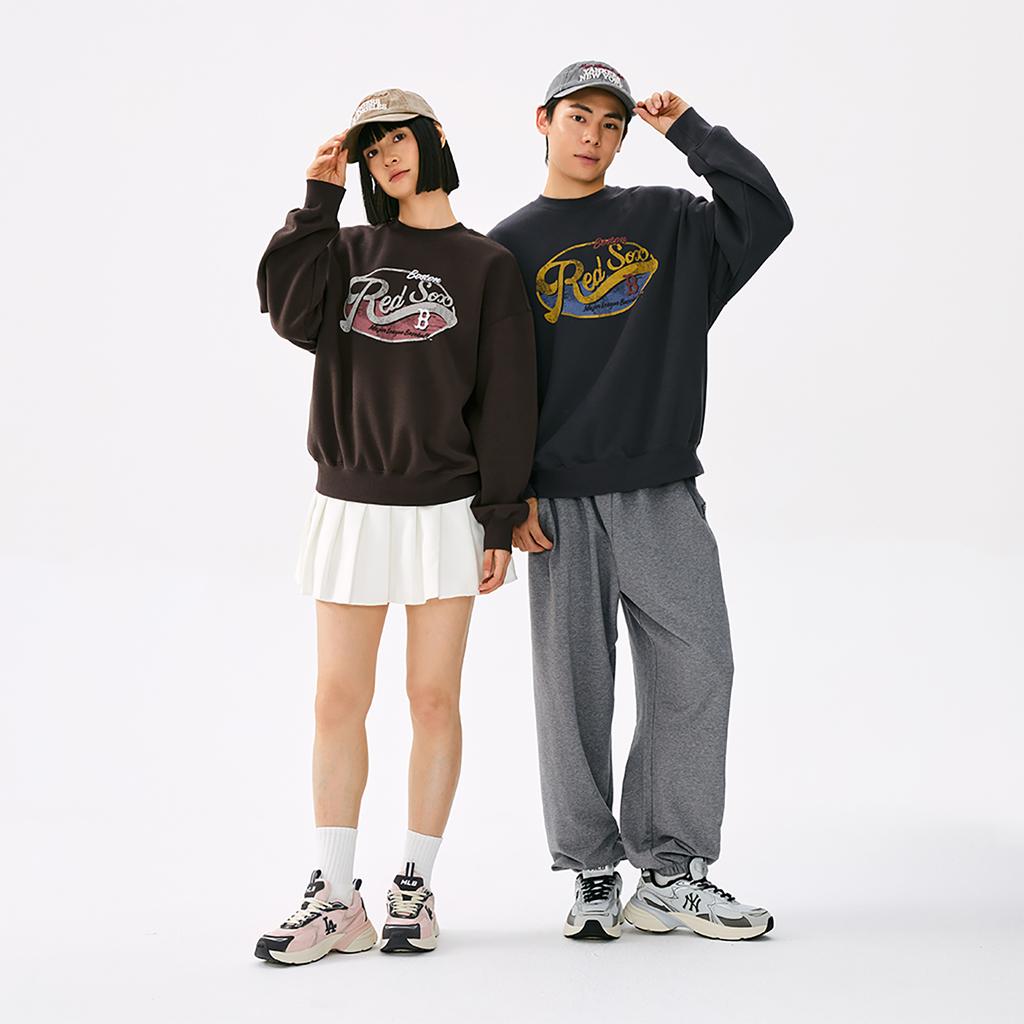 New MLB Preppy Style Collection Boston Red Sox 25FW Sweatshirt Unisex 3AMTV1054-43BRS